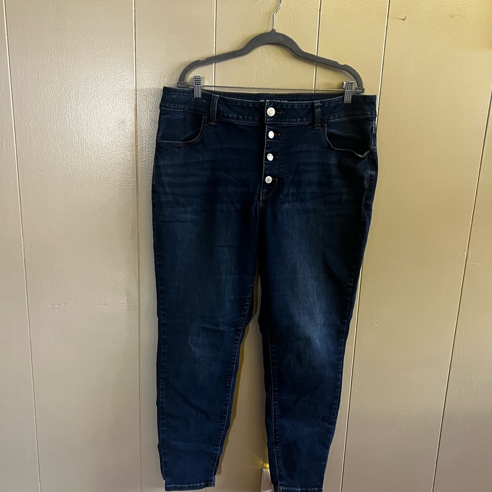 Maurices Dark Wash Hi-Rise Ankle Jeans